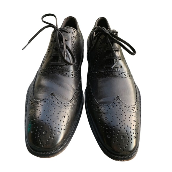 To Boot New York Black Leather Wingtip Shoes - Picture 4 of 6